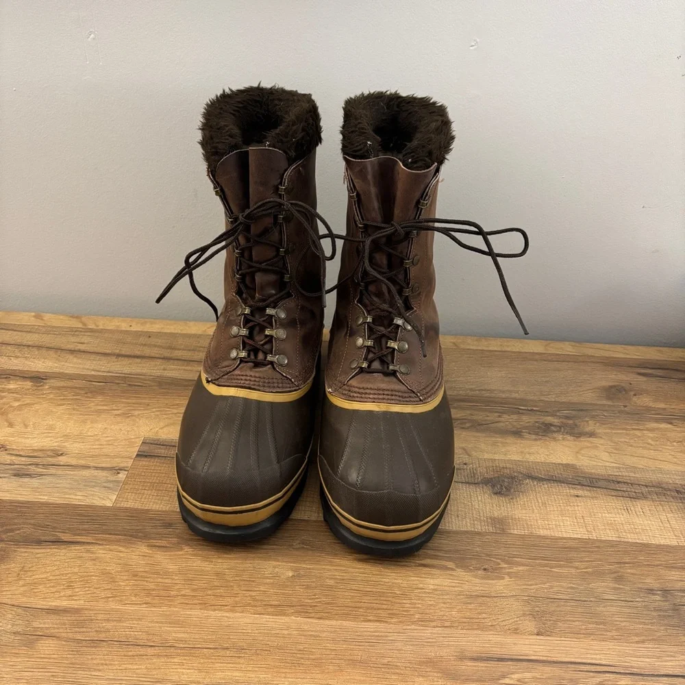 Sorel Dominator Leather Insulated Waterproof Winter Snow Boots Vintage Men’s